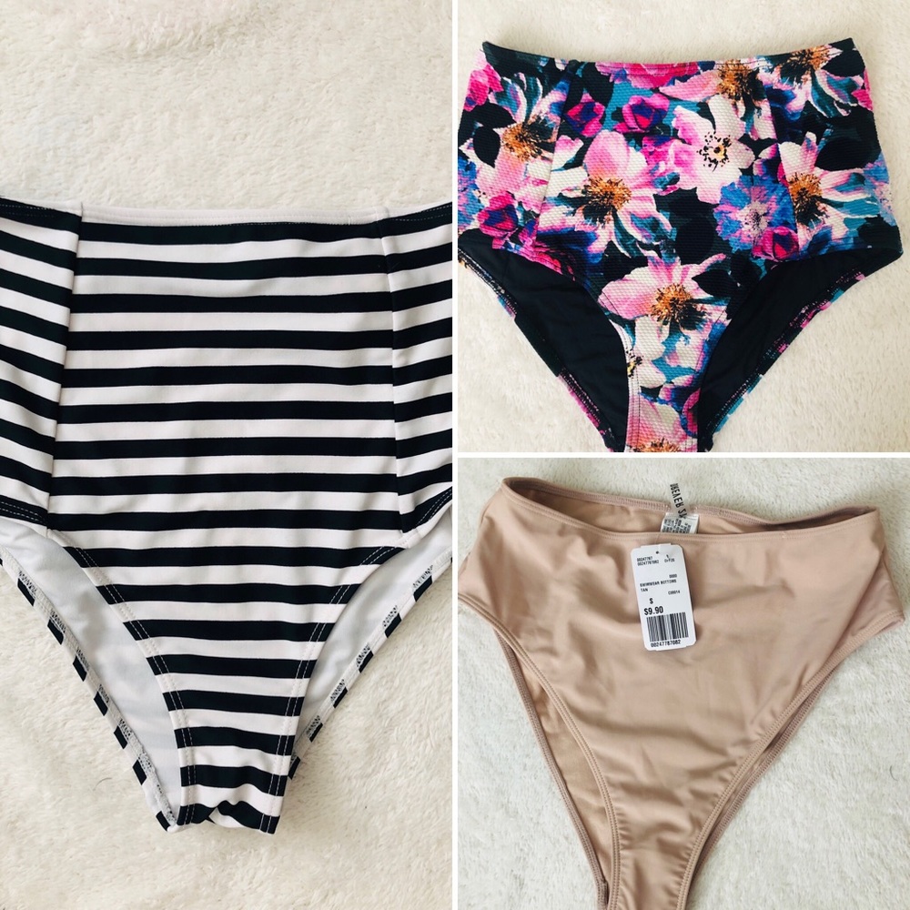Forever 21, 3 high waist bikini bottom